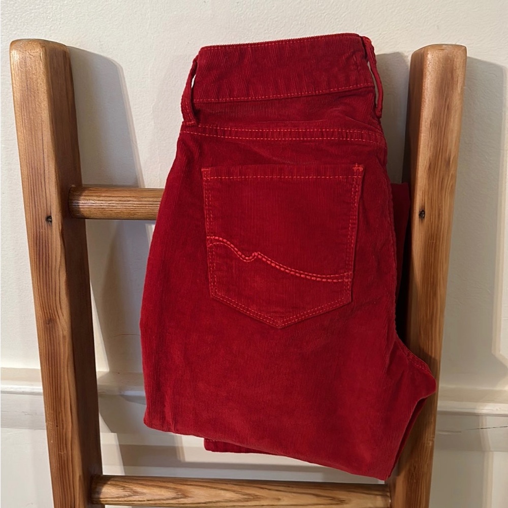 NYDJ red corduroy